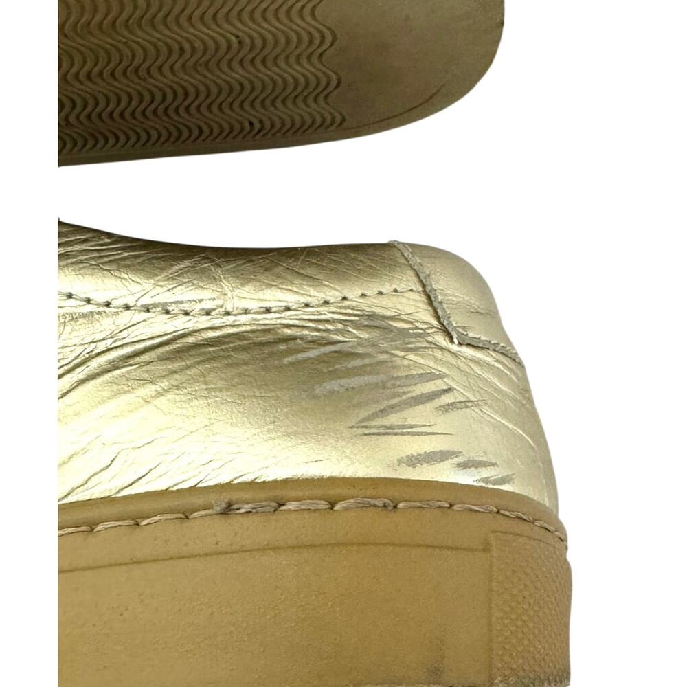 Common Projects Women’s Original Achilles Sneaker Gold Leather Lace Up 36 US 6 - Picture 8 of 11